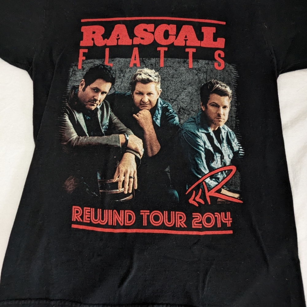 Rascal Flatts RF02 Rewind Tour 2014 Vintage Concert Tee Small
